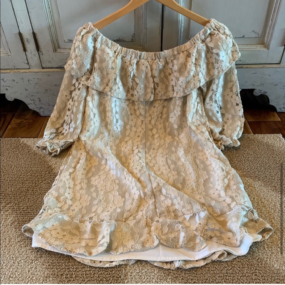 New!Clearance Bohemian long Sleeve Lace Dress - Picture 8 of 8